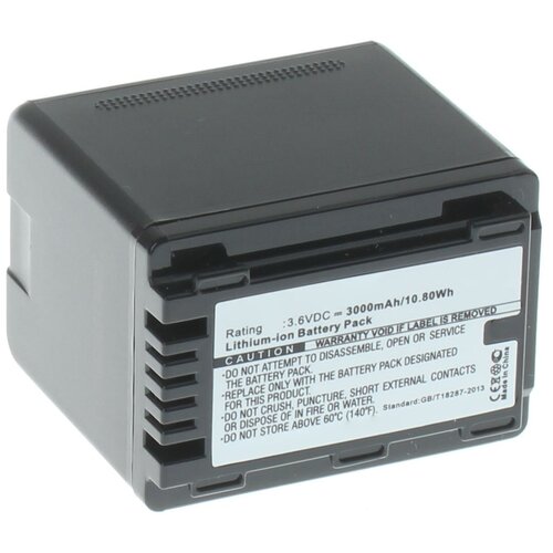Аккумуляторная батарея iBatt 3000mAh для Panasonic HC-V720M, HC-V210M, HC-V720GK