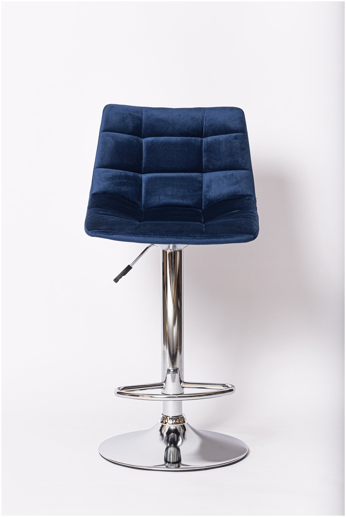 Комплект из двух барных стульев BN-1219, синий вельвет - фотография № 2