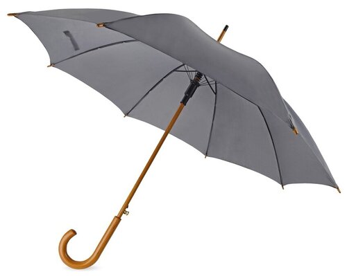 Зонт-трость серый