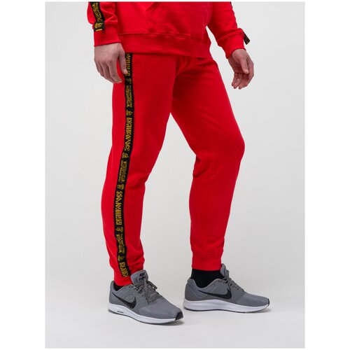 Брюки спортивные джоггеры Великоросс, размер 2XL/54, красный брюки великоросс размер 2xl 54 красный