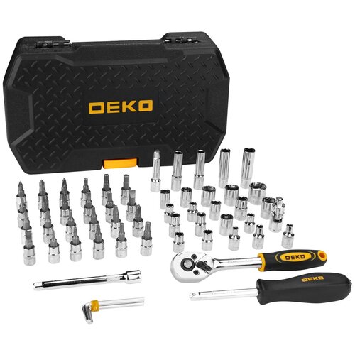 фото Набор инструментов для авто deko dkmt57 в чемодане (57 предметов)