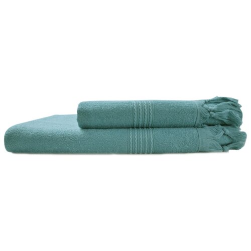 фото Hamam полотенце meyzer tassels цвет: бирюзовый (50х100 см) br40053