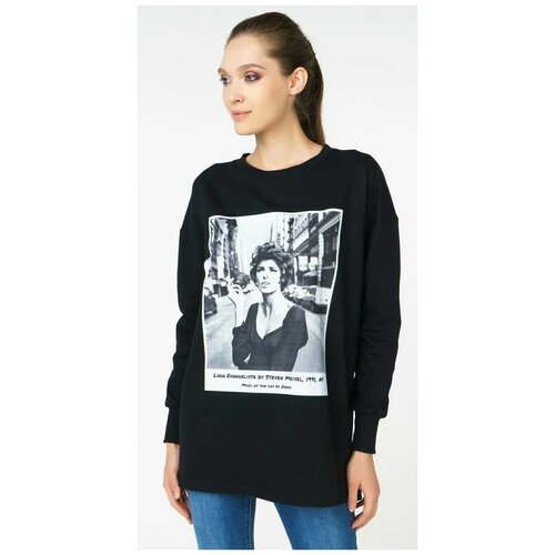Свитшот Линда Евангелиста ZNAKI Z-200_B_LE2 Черный 42