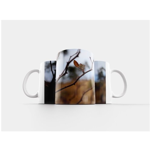 фото Кружка "лист, ветвь дерева, зима" 320 мл lotsprints