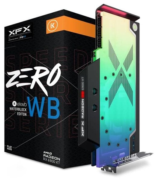 Видеокарта XFX Speedster ZERO AMD Radeon RX 6900 XT RGB EKWB 16GB (RX-69XTAWBD9), Retail