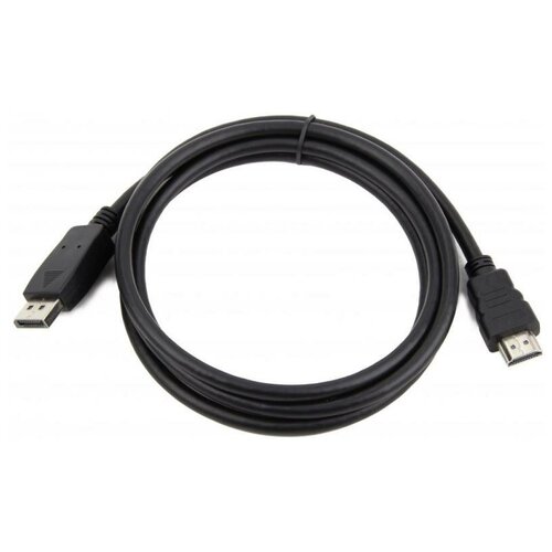 Кабель DisplayPort-HDMI Cablexpert CC-DP-HDMI-1M, 1м, 20M/19M, черный, экран, пакет кабель hdmi gembird cablexpert 20м v1 4 19m 19m черный позол разъемы экран пакет cc hdmi4 20m