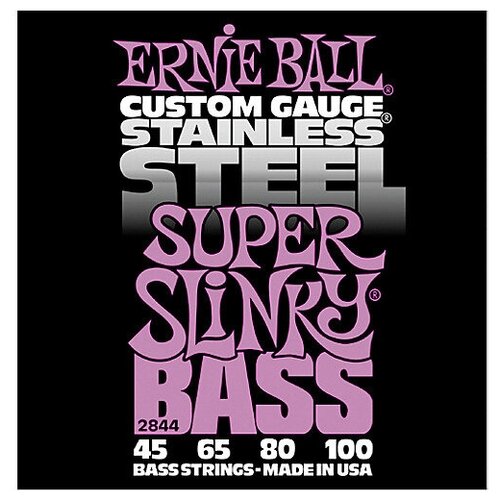 Струны для бас-гитары Ernie Ball 2844 dunlop electric bass stainless steel light dbs40100 40 100 струны для бас гитары