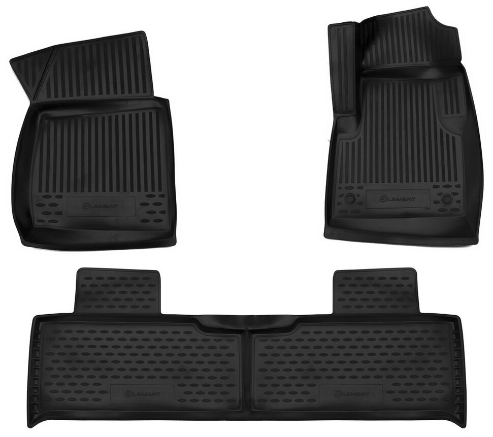 фото Коврики в салон подходят для УАЗ Patriot 3163, 2014->, 3шт. (полиуретан)