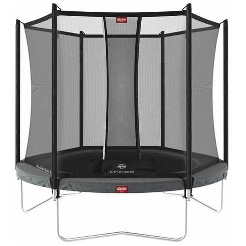 Батут BERG Favorit Regular 270 Grey + Safety Net Comfort детские батуты berg батут ultim favorit regular 280 с сеткой safety net comfort