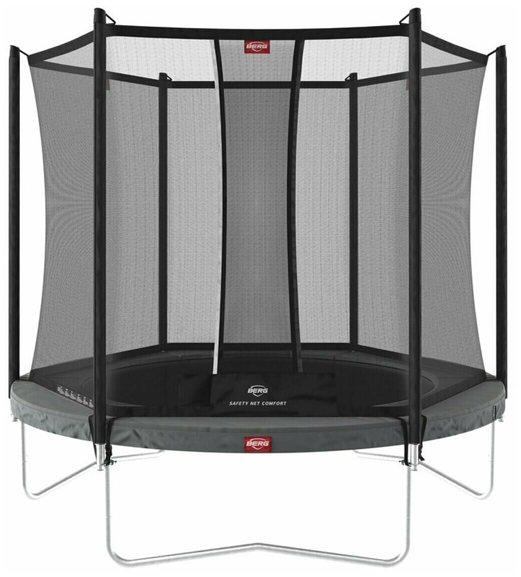 Батут Berg Favorit Regular с внутренней сеткой Safety Net Comfort 9 футов - 270 см (grey)