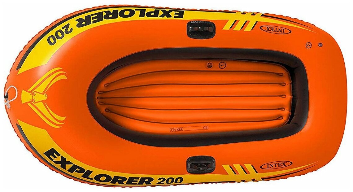 INTEX Надувная лодка Explorer-200-Set двухместная 185*94*41 см + насос и весла 58331
