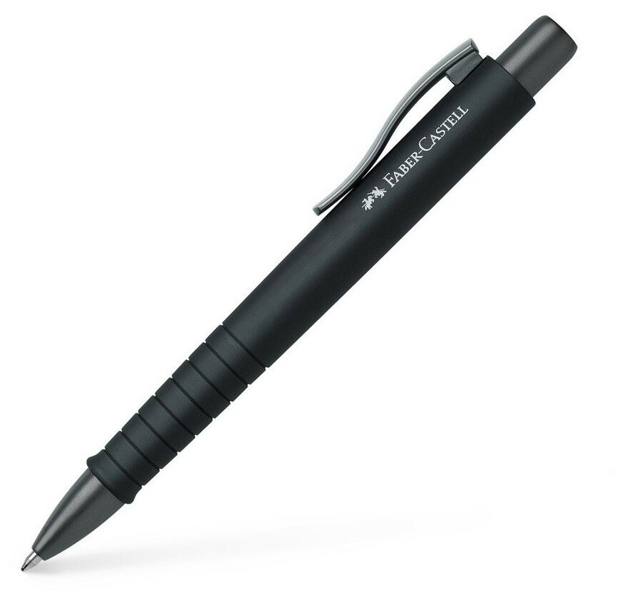 Шариковая ручка Faber Castell Ручка шариковая авт. Faber-Castell Poly Ball All Black XB, черный