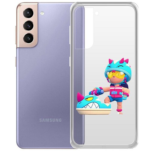 фото Чехол-накладка clear case brawl stars-аквабайкер джеки для samsung galaxy s21 (g991) krutoff group