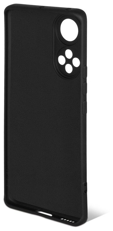 Силиконовый чехол с микрофиброй для Honor 50/ Huawei Nova 9 DF hwOriginal-25 (black) / DF / черный — фото 1