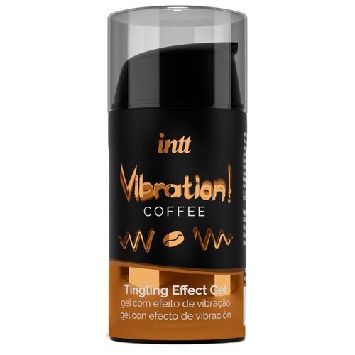 INTT Жидкий массажный гель Vibration! Coffee, 60 г возбуждающая интимная смазка помада easy 15 мл