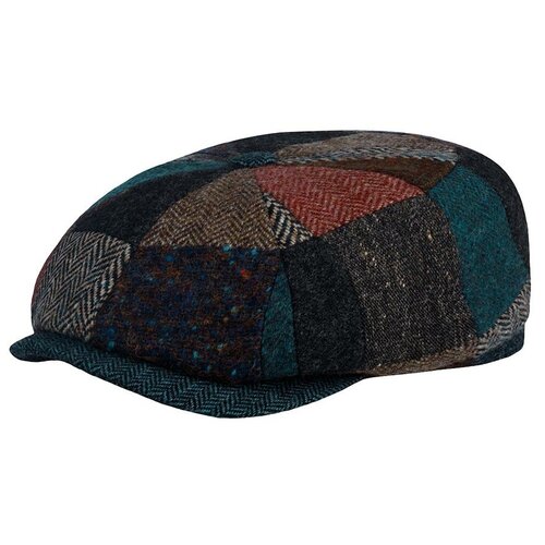 фото Кепка stetson арт. 6840907 hatteras patchwork (коричневый / красный / синий), размер 61