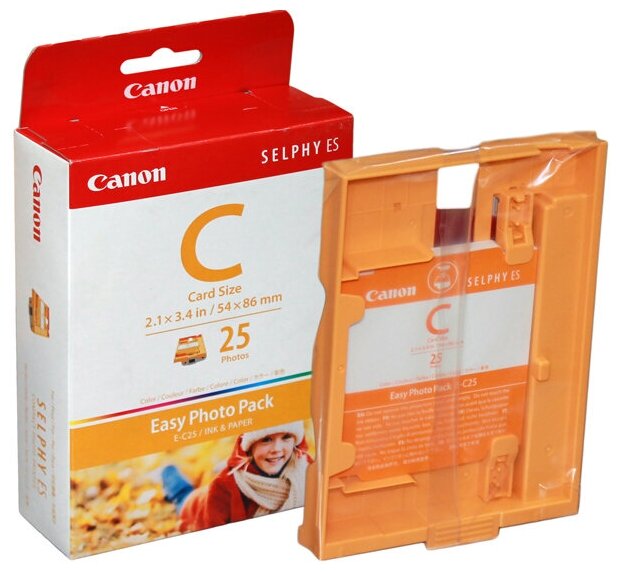 Картридж Canon E-C25 (1249B001) 54 x 86 мм для сублимационных принтеров Selphy ES1/ES2/ES3/ES20/ES30/ES40