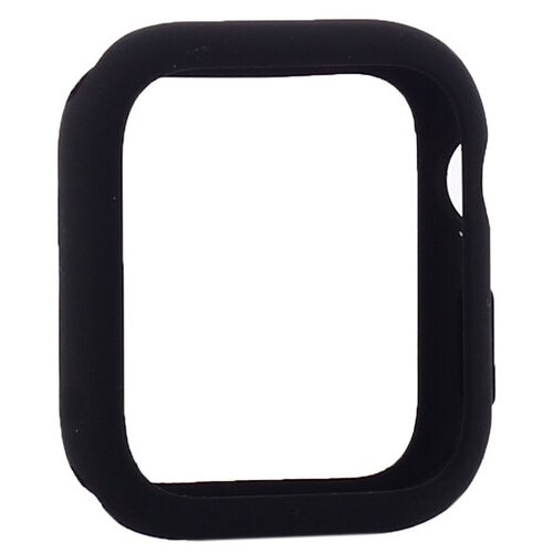 фото Чехол для apple watch series 5/ 4 силиконовый бампер coteetci liquid silicone case (cs7067- bk) 40мм черный