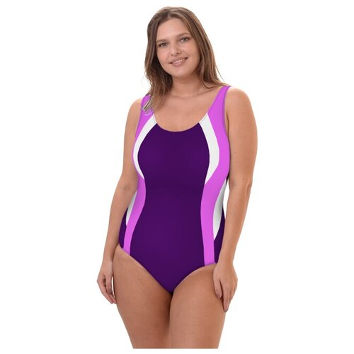 Купальник женский для бассейна Atemi SWAE 02C цвет фиолетовыйбелый размер 56 5023₽