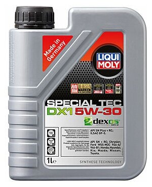 20967 LIQUI MOLY Special Tec DX1 5W-30 - 1 л.- масло моторное