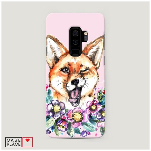 фото Чехол пластиковый samsung galaxy s9 plus подмигивающая лиса case place