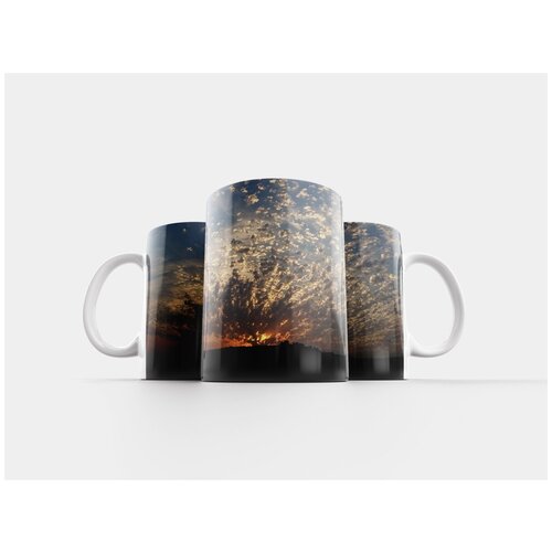 фото Кружка "заход солнца, конец дня, солнечный облака" 320 мл lotsprints