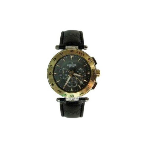 Наручные часы ESSENCE Essence, черный/золотистый часы наручные мужские кварцевые с большим циферблатом на кожаном ремешке