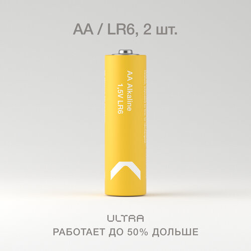 Батарейки пальчиковые алкалиновые COMMO Ultra Batteries, LR6-АА, 2 штуки в упаковке набор кухонных гаджетов бирюзовый