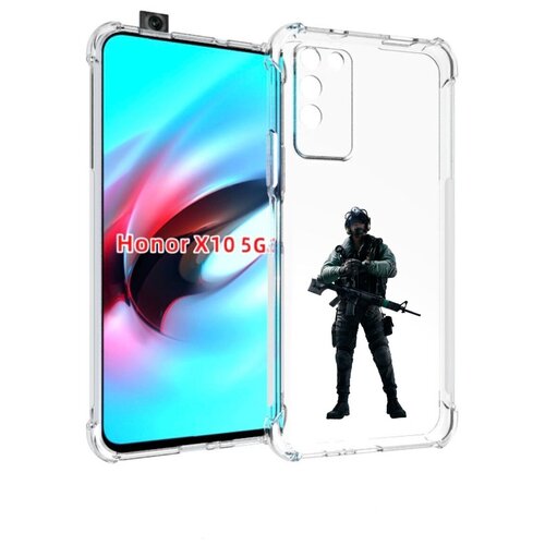 чехол mypads tom clancy s rainbow six 2 для ulefone armor x10 x10 pro задняя панель накладка бампер Чехол MyPads Tom-Clancy's-Rainbow-Six-2 для Honor X10 задняя-панель-накладка-бампер