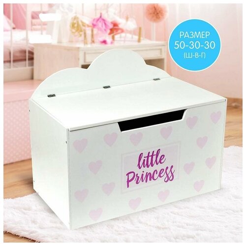 Ящик Zabiaka Little princess, 45 л, розовый