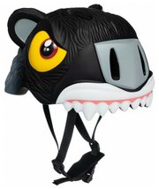 Шлем - Crazy Safety - размер S-M (49-55 см) - Black Panther (Tiger)/чёрная пантера (тигр) - защитный - велосипедный - велошлем - детский