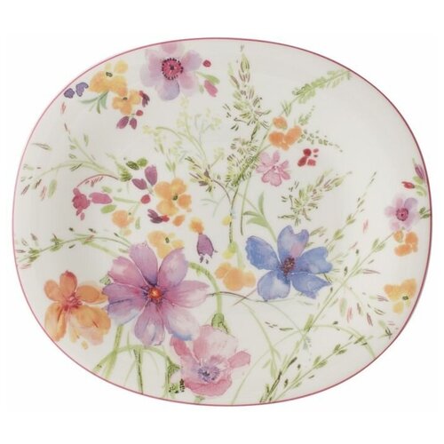 фото Villeroy & boch тарелка для завтрака 23 x 19 см овальная mariefleur villeroy & boch