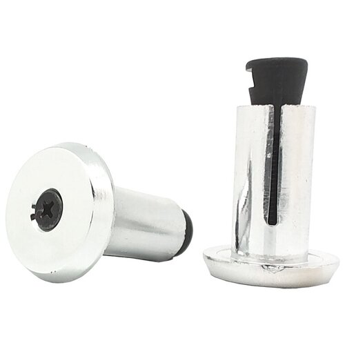 фото Velo заглушки руля vlp-15cp, d:18, пластик, с болтом, хром, пара