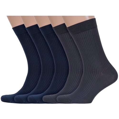 Комплект из 5 пар мужских носков RuSocks (Орудьевский трикотаж) микс 4, размер 25 (38-40)