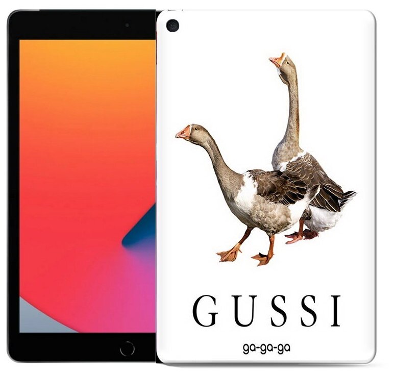 Чехол задняя-панель-накладка-бампер MyPads Гусси бренд для iPad mini 5 7.9 (2019)-A2133/A2124/A2126/A2125 противоударный