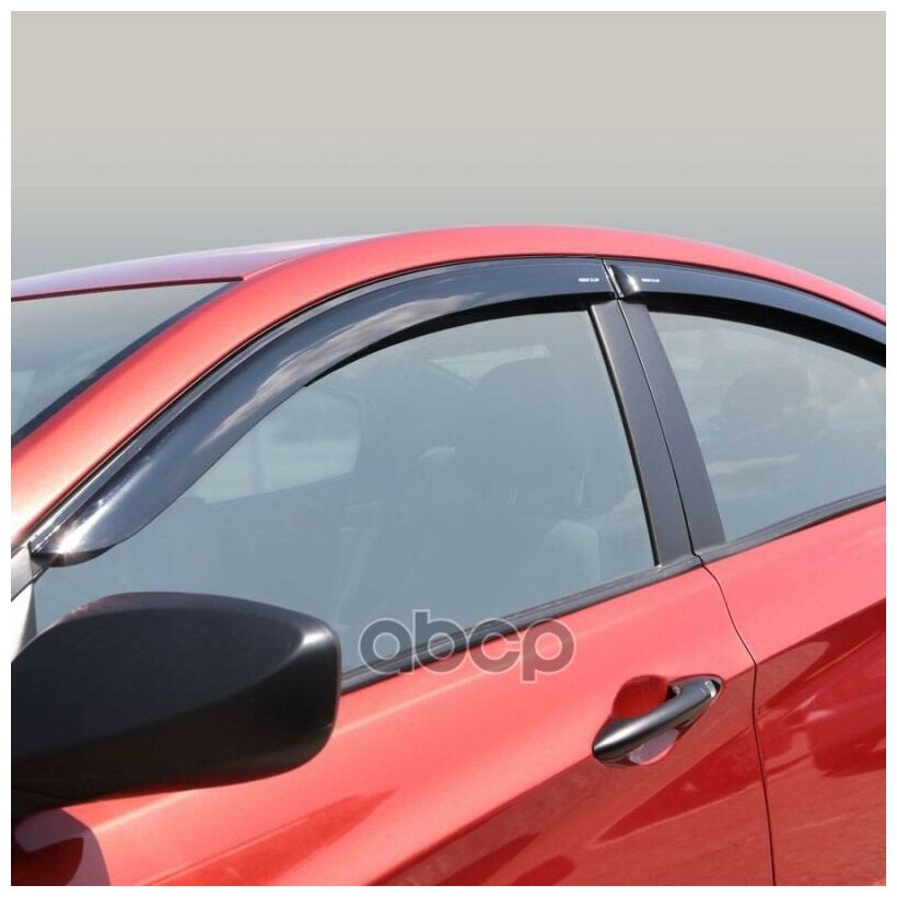 Дефлектор Накладной 4 Шт Voron Glass Def00241 Hyundai Solaris 2011 /Хетчбек Voron Glass арт. DEF00241