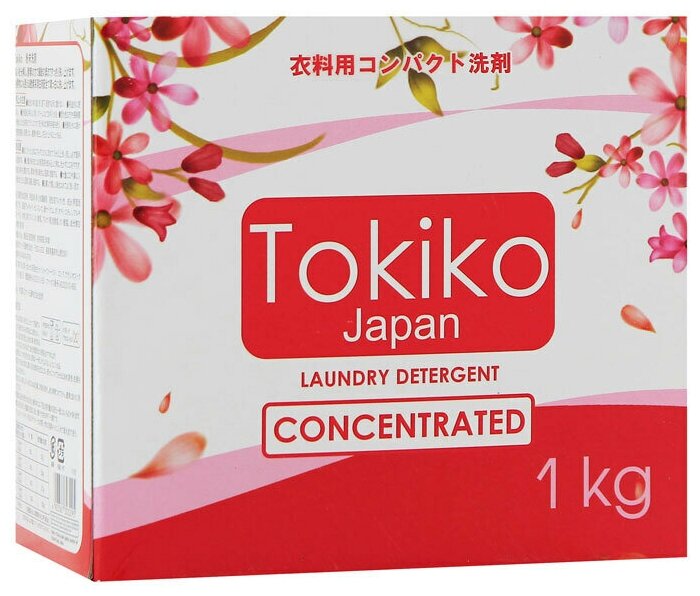 Стиральный порошок Tokiko JAPAN, для белья, концентрат, с цветочным ароматом, 1000 гр