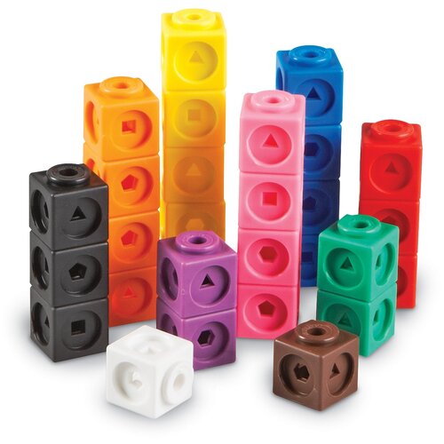 фото Игровой набор "соединяющиеся кубики. математические связи." (100 элементов) learning resources