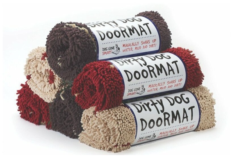 Коврик для собак Dog Gone Smart Doormat, супервпитывающий, цвет: дымчато-серый , 51 х 79 см - фотография № 5