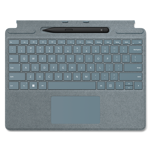 Клавиатура Microsoft Surface Pro Signature Keyboard Alcantara (Ice Blue) RUS + Slim Pen 2