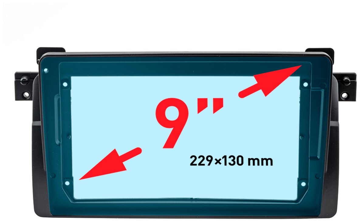 Incar RBW-FC214 | 9" переходная рамка BMW 3-Series (E46) 1998-2007