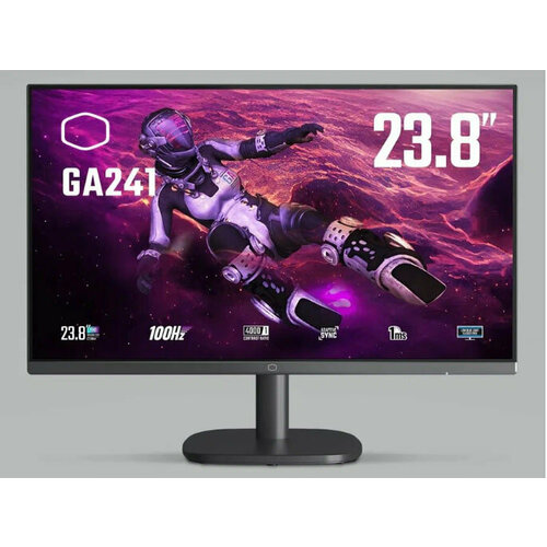 238 Монитор Cooler Master CMI-GA241 1920x1080 FullHD100 Гц VA LED 40001 250 Кдм 178178 HDMI 14 VGA D-Sub AMD FreeSync 1099900₽