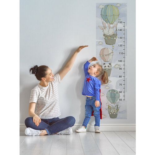Ростомер детский на стену наклейка KITTENS для измерения роста OnPrint