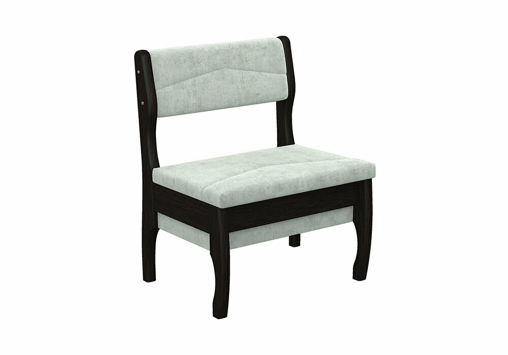 фото Кухонная скамья Элегия Б белая / венге 68x57x90 см