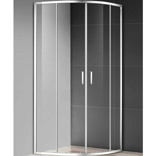 Душевой уголок AQUAme 90x90 AQM3801F-9, профиль хром, стекло прозрачное