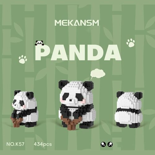 3D Конструктор из миниблоков пандочка MEKANSM 434 детали