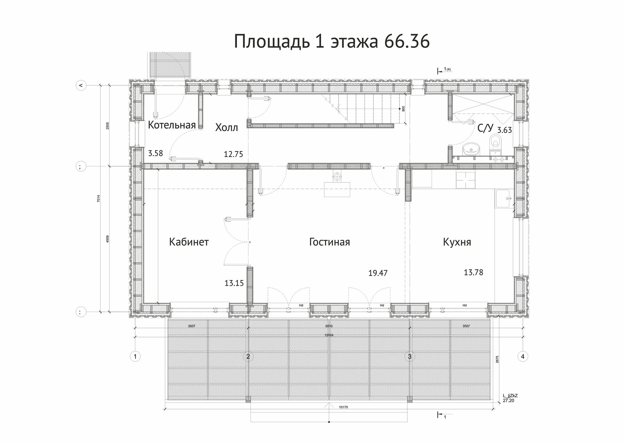 Рабочий проект двухэтажного дома в стиле барнхаус - фотография № 2