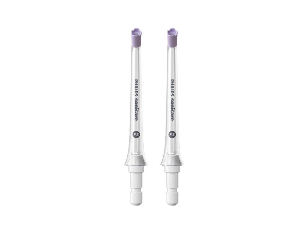 Набор насадок Philips Sonicare Power Flosser F3 Quad Stream HX3062/00 для ирригатора, белый, 2 шт.