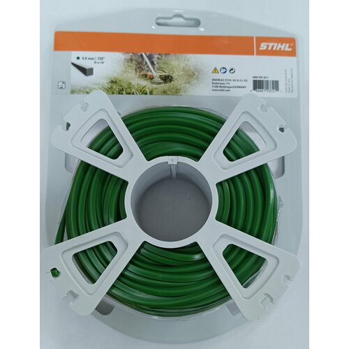 Леска для триммера 4,0мм х 28м квадратное сечение. STIHL 00009303611