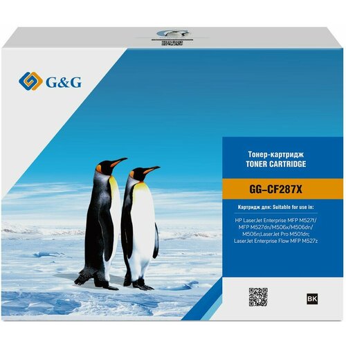 Картридж G&G Black (GG-CF287X) картридж sharp mx51gtya 18000 стр желтый